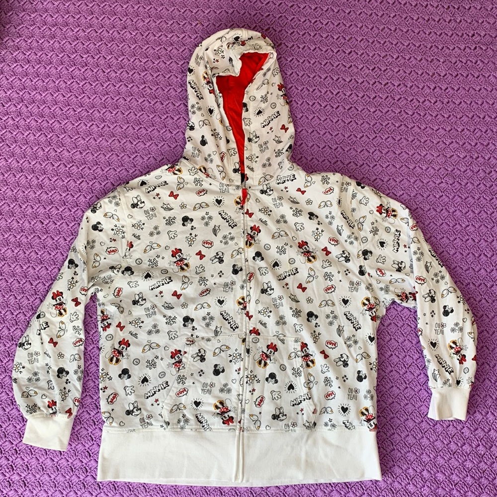 Disney Minnie Mouse All-over Print Hoodie 2XL